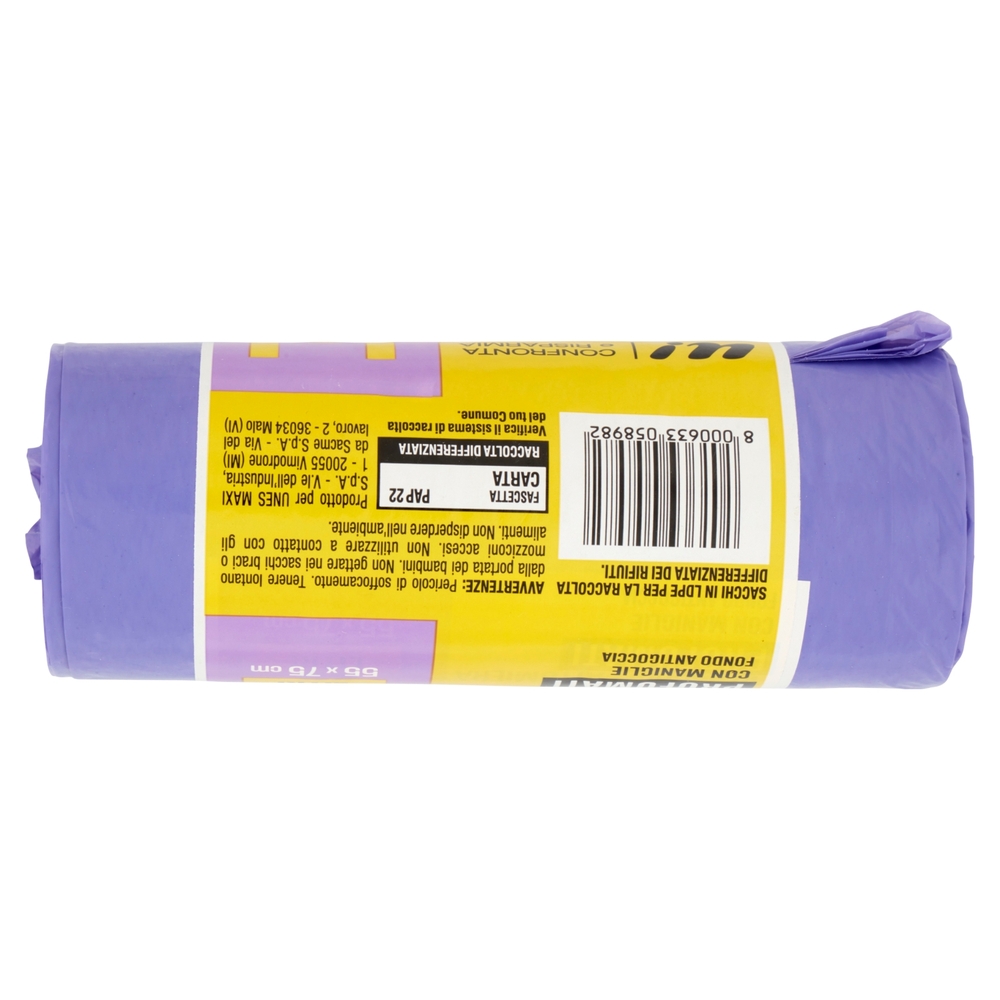 15 Sacchi Pattumiera Viola 40 Litri Profumati U! Confronta e Risparmia